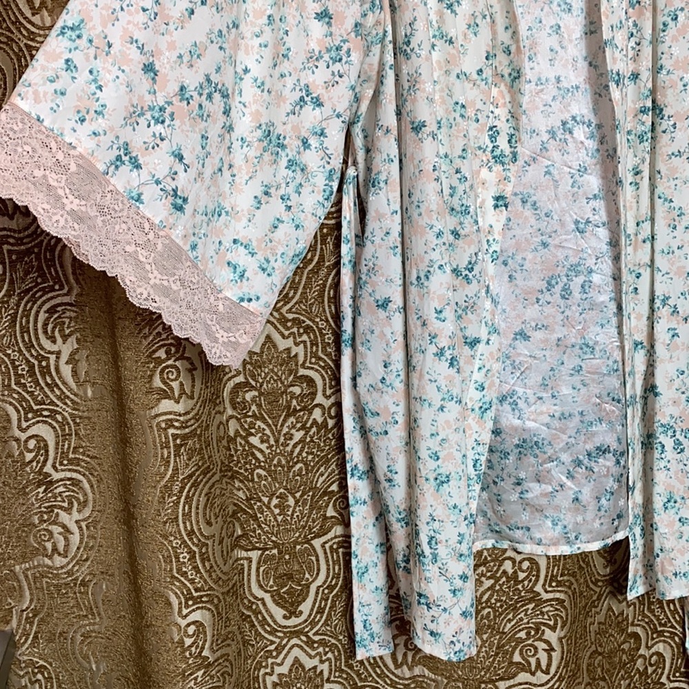 •SILK• Eberjey x Rebecca Taylor Lily Kimono Robe - Picture 8 of 10